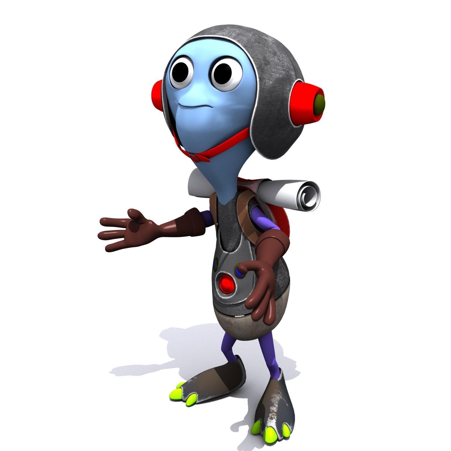 Set 03 - Cartoon Character 03 - Cuties 3D model_3