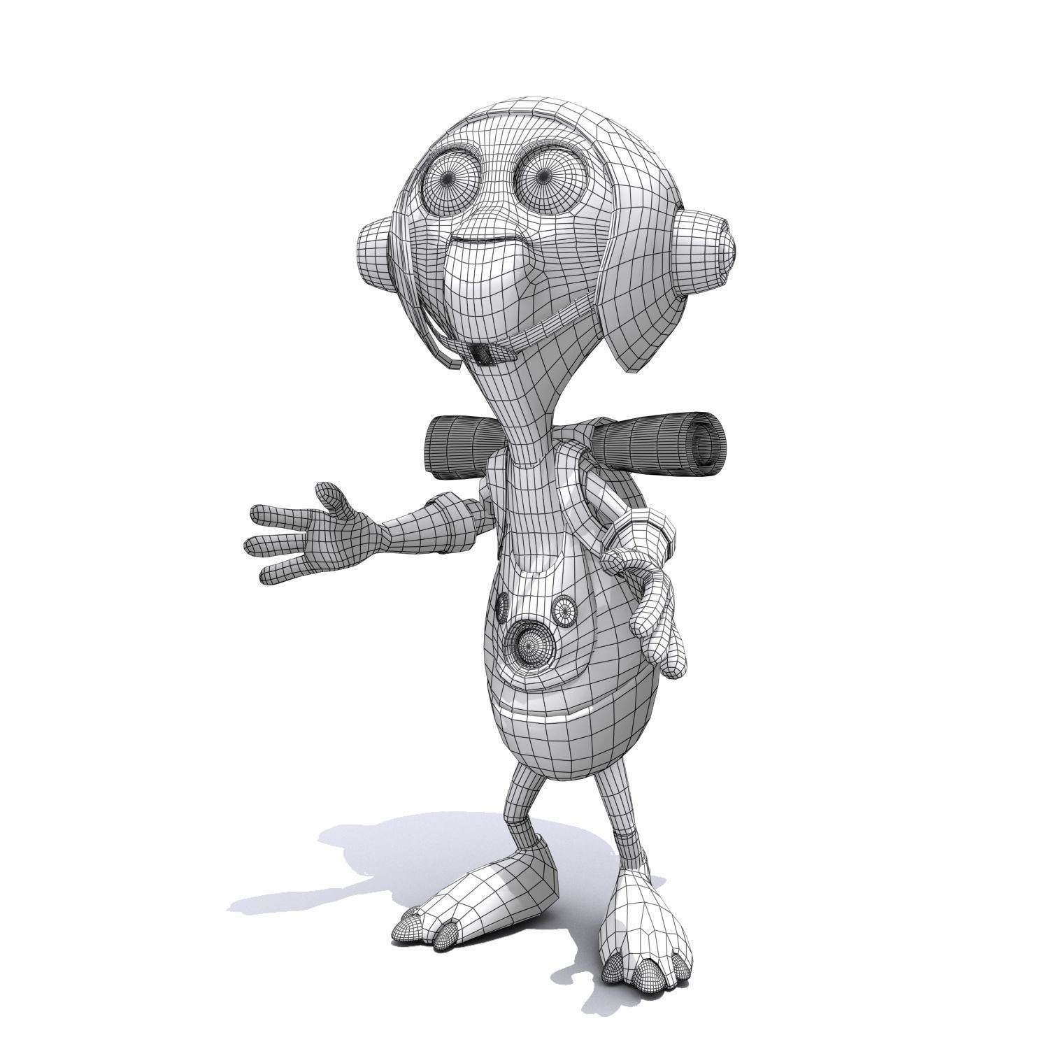 Set 03 - Cartoon Character 03 - Cuties 3D model_7