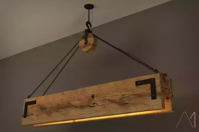 WOOD LAMP 3D model