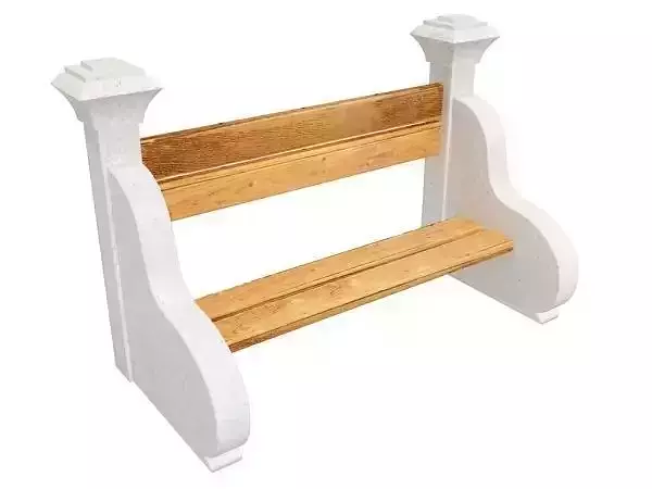 Park bench 3D model