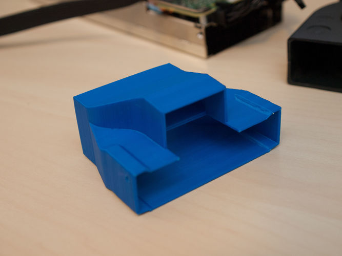 Custom cooling shroud duct for Intel Xeon Phi coprocessor 3D print model
