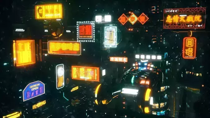 Animated Neon Sign Pack Volume1 by Jonni Free 3D model