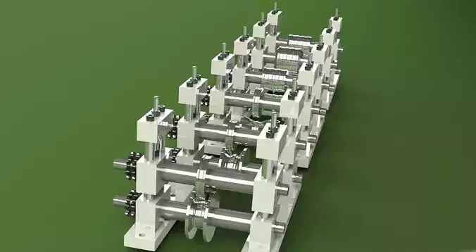 roll forming machine Free 3D model