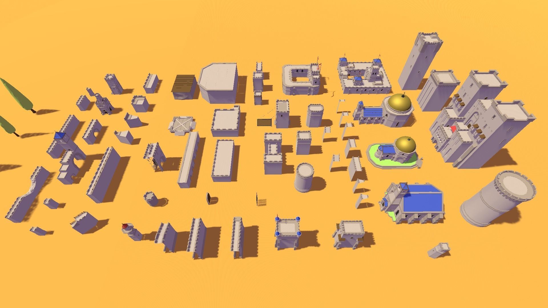 Polylised - Medieval Desert City Free low-poly 3D model_16