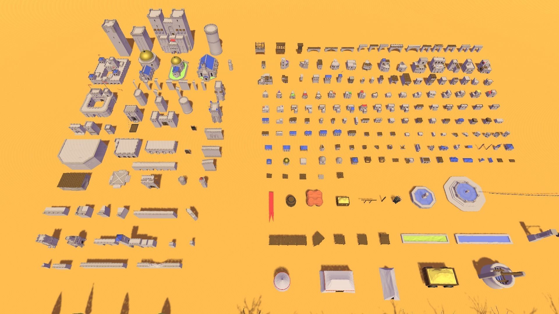 Polylised - Medieval Desert City Free low-poly 3D model_15