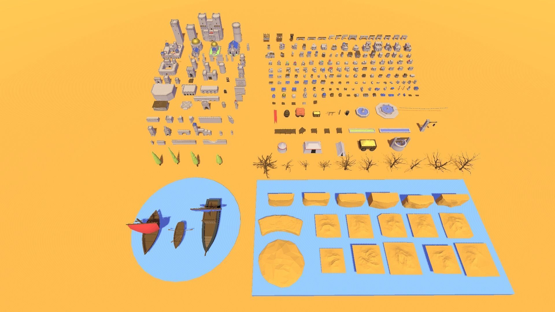 Polylised - Medieval Desert City Free low-poly 3D model_18