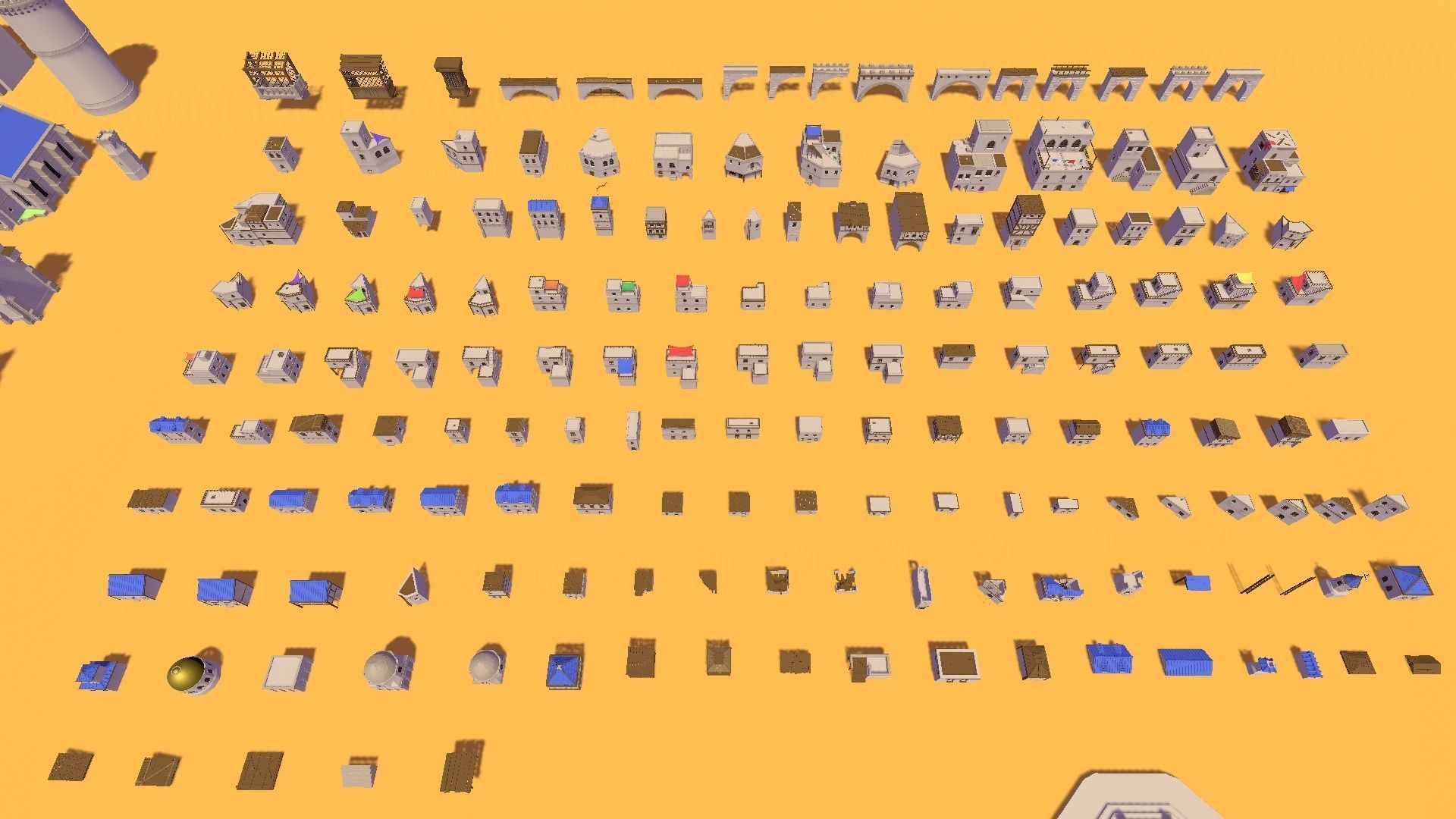 Polylised - Medieval Desert City Free low-poly 3D model_17