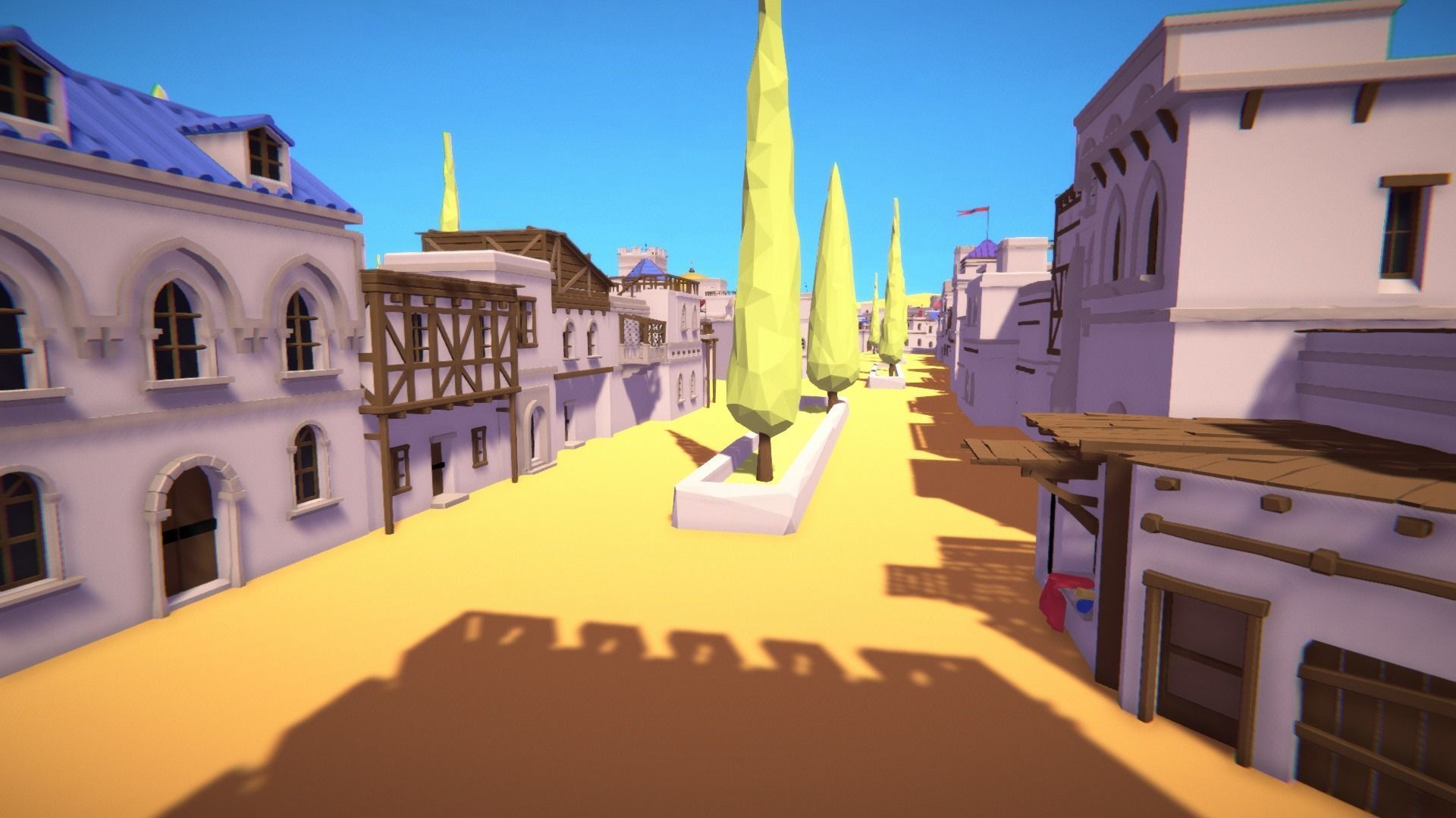 Polylised - Medieval Desert City Free low-poly 3D model_5