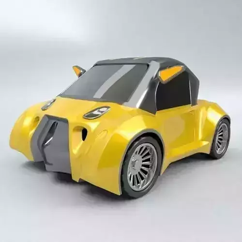 Cute futuristic concept car