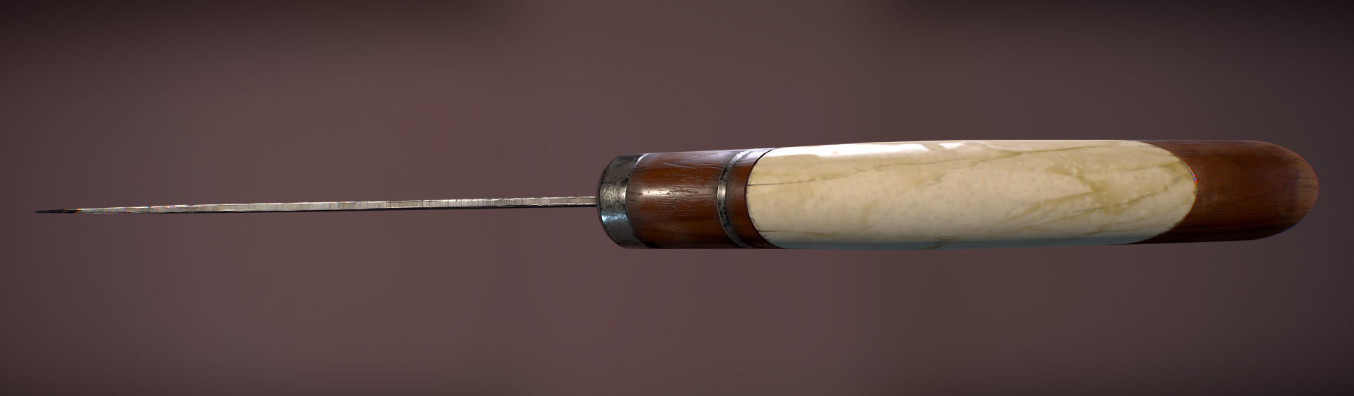 Viking Style Knife Low-poly 3D model_2