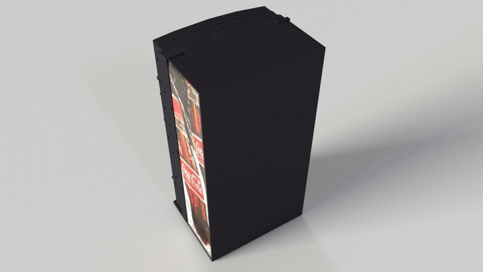 Coca-Cola Vending Machine-02 Low-poly 3D model_2