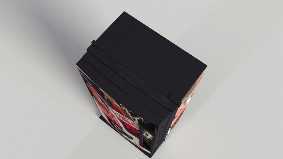 Coca-Cola Vending Machine-02 Low-poly 3D model_8