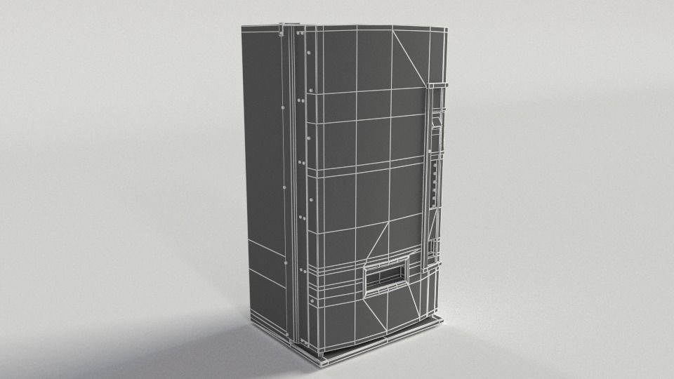Coca-Cola Vending Machine-02 Low-poly 3D model_4