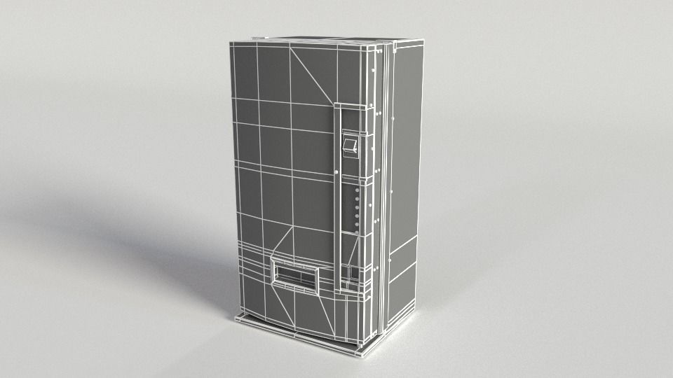 Coca-Cola Vending Machine-02 Low-poly 3D model_9