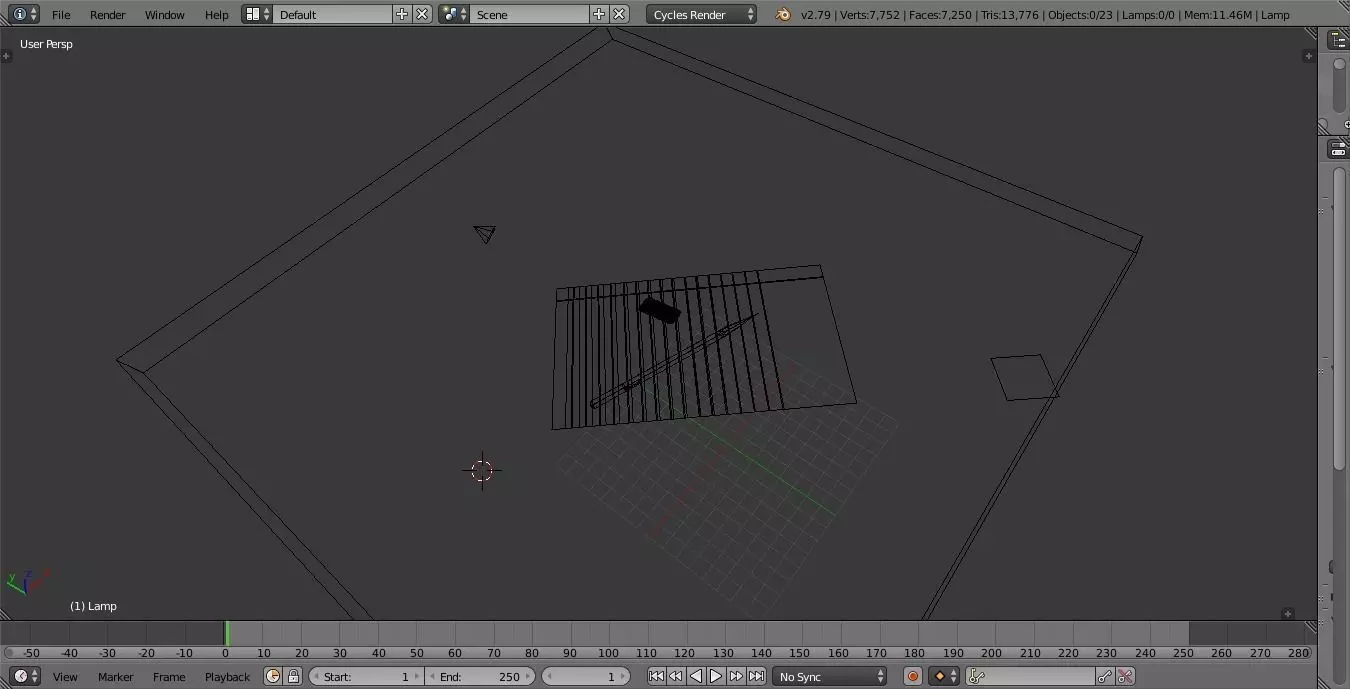 Writing material Low-poly 3D model