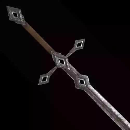 The Rhombus Sword Free low-poly 3D model