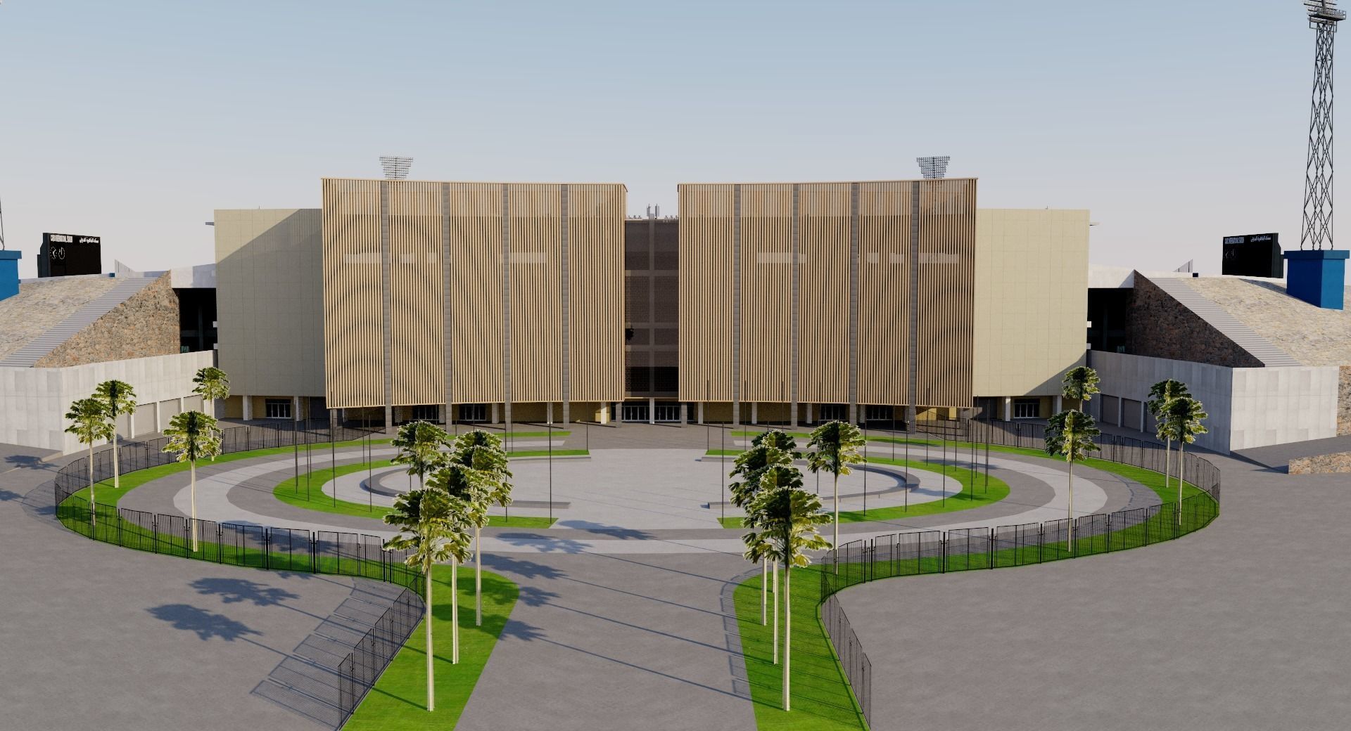 Cairo International Stadium - Egypt 3D model_1