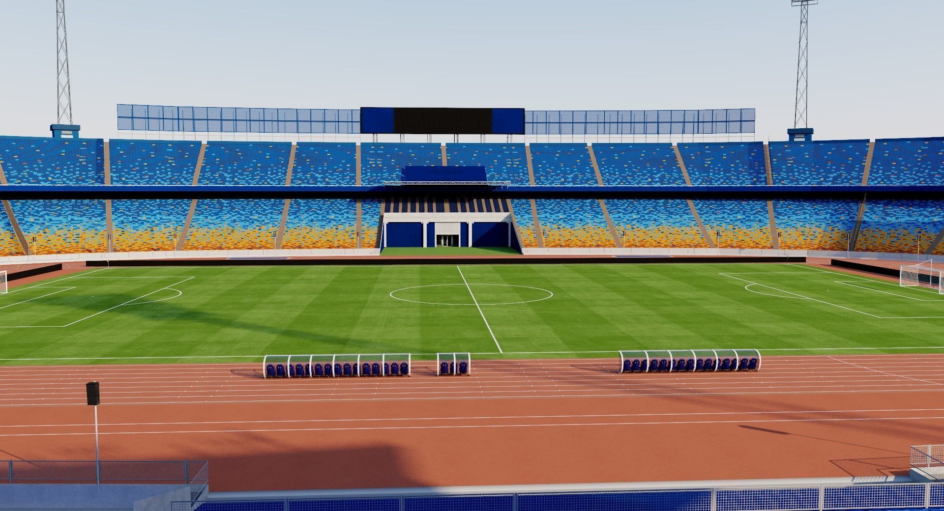 Cairo International Stadium - Egypt 3D model_8