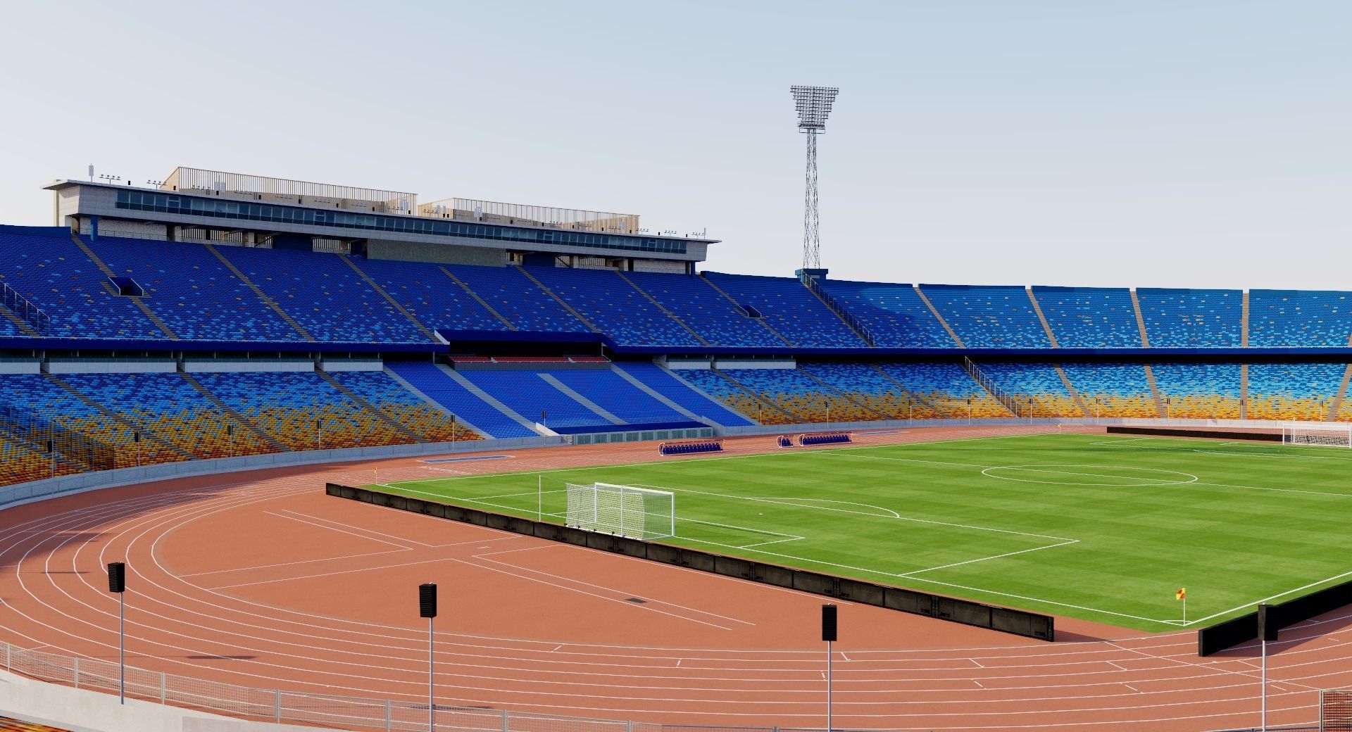Cairo International Stadium - Egypt 3D model_6