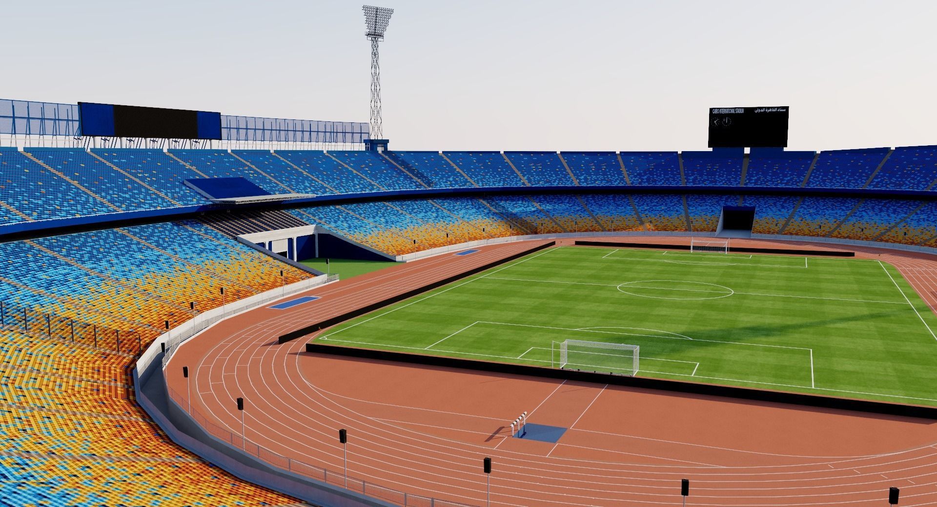 Cairo International Stadium - Egypt 3D model_5