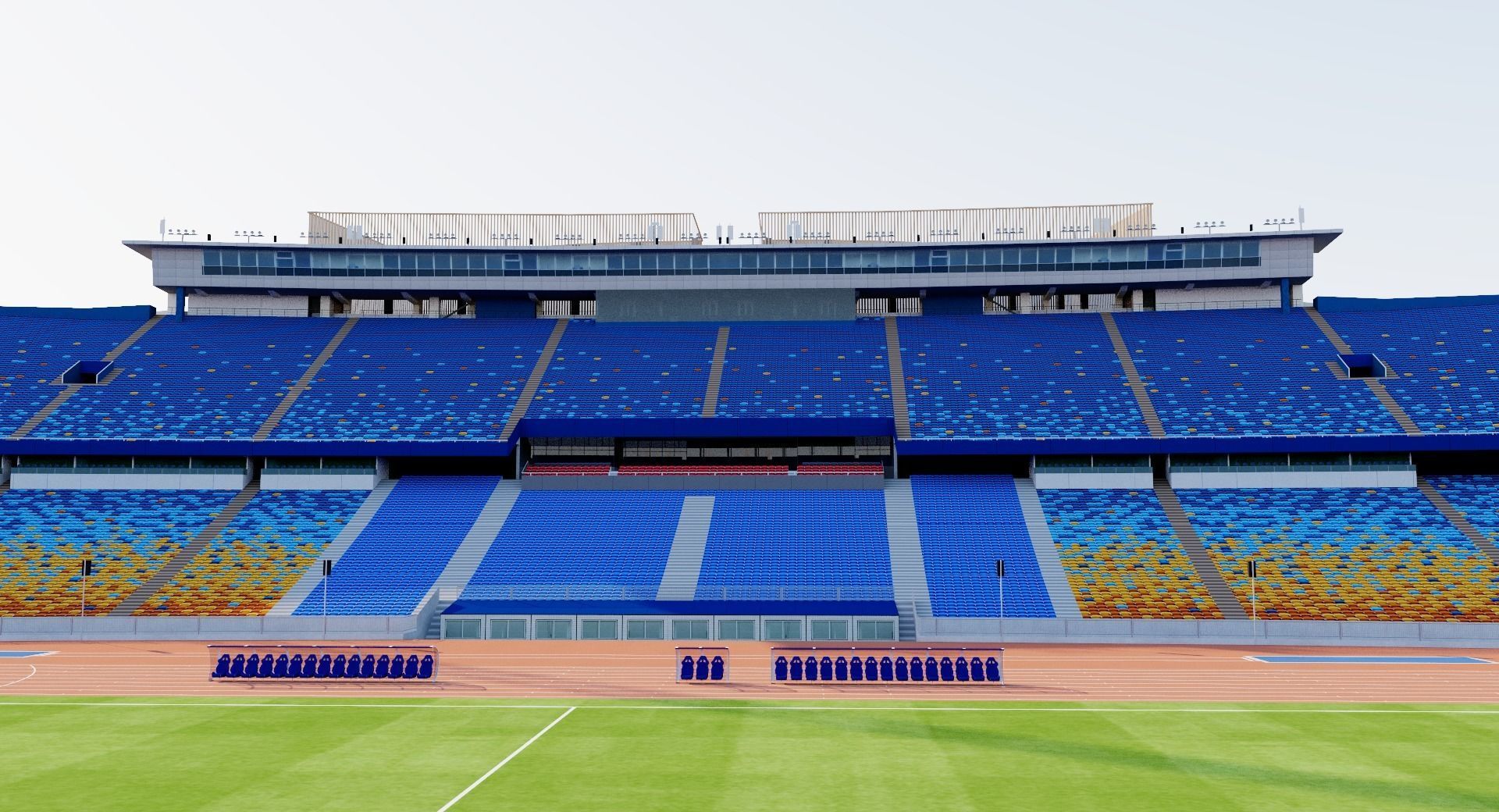 Cairo International Stadium - Egypt 3D model_7