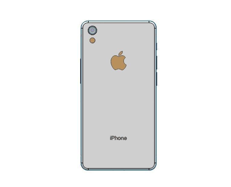 iPhone SE 2 Concept 3D model_9