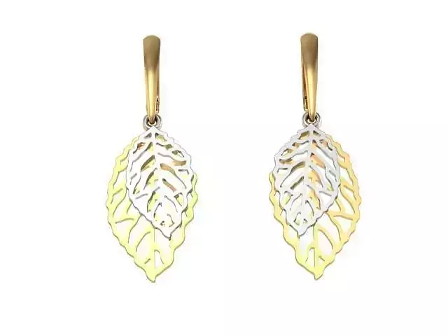 Earrings cut-out  3D print model