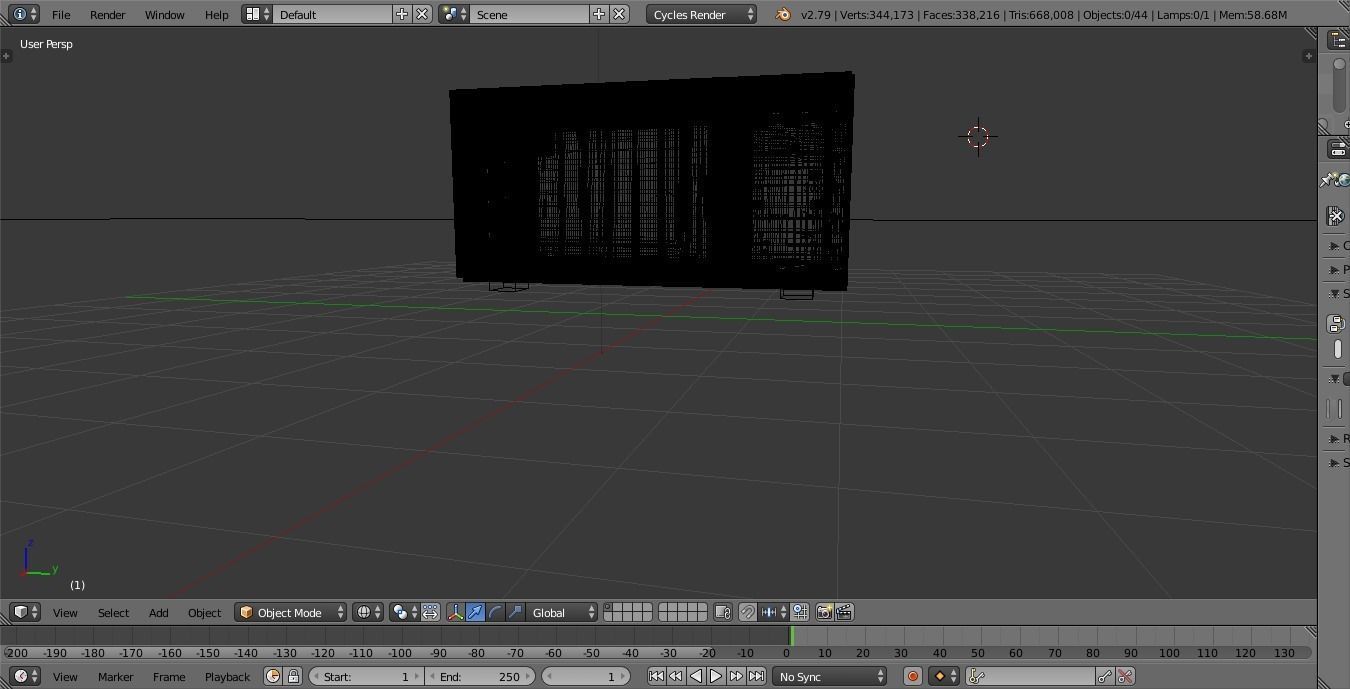 Microwave oven with lights Low-poly 3D model_1