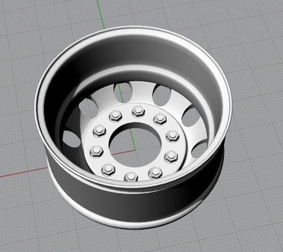 3D-printable RC Truck Wheels 3D print model