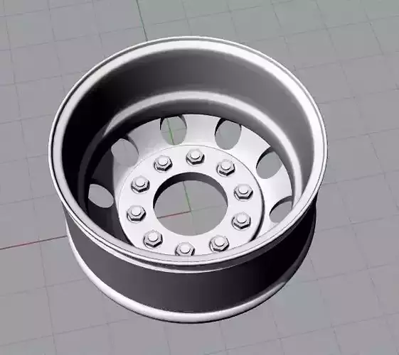 3D-printable RC Truck Wheels 3D print model