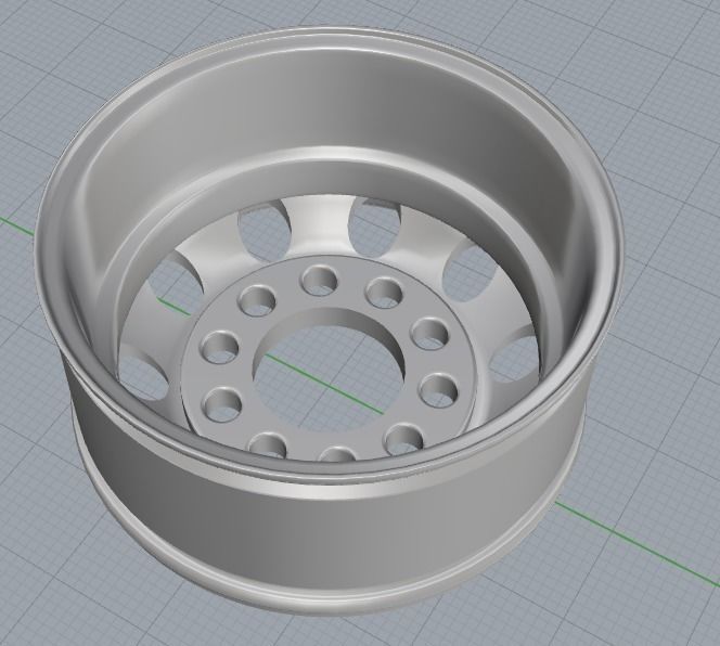 3D-printable RC Truck Wheels 3D print model_3