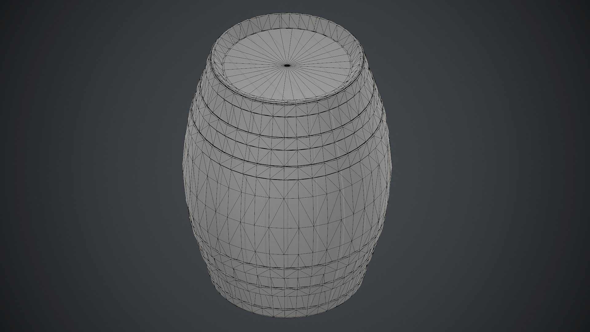 Wooden Barrel PBR Game Ready Low-poly 3D model_16