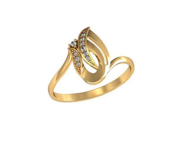 Ring floral set 3D print model