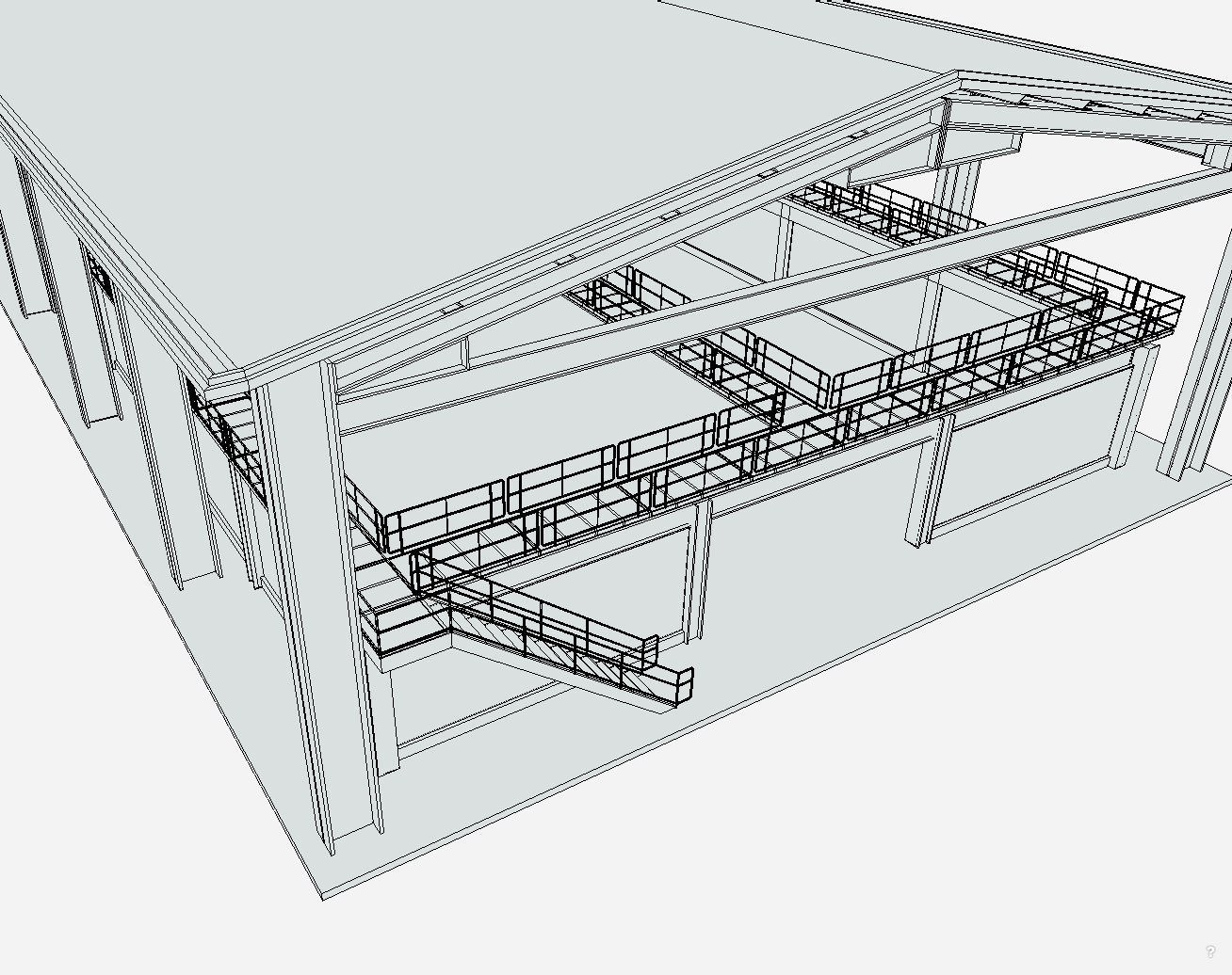 Farm Warehouse Low-poly 3D model_4