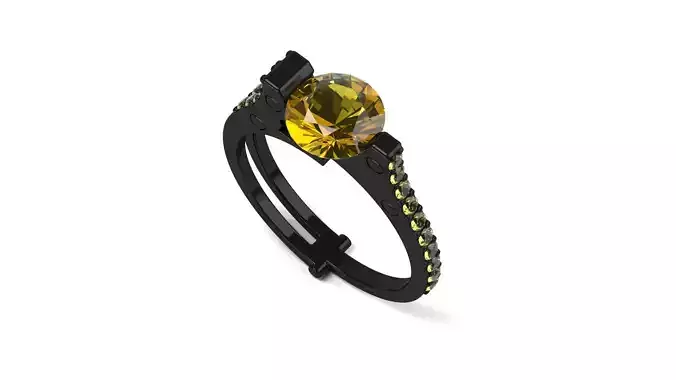 Lock Engagement Ring