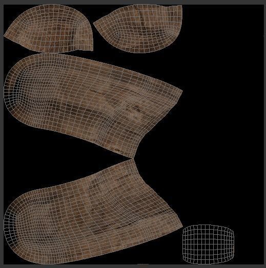 stylized knife Low-poly 3D model_8