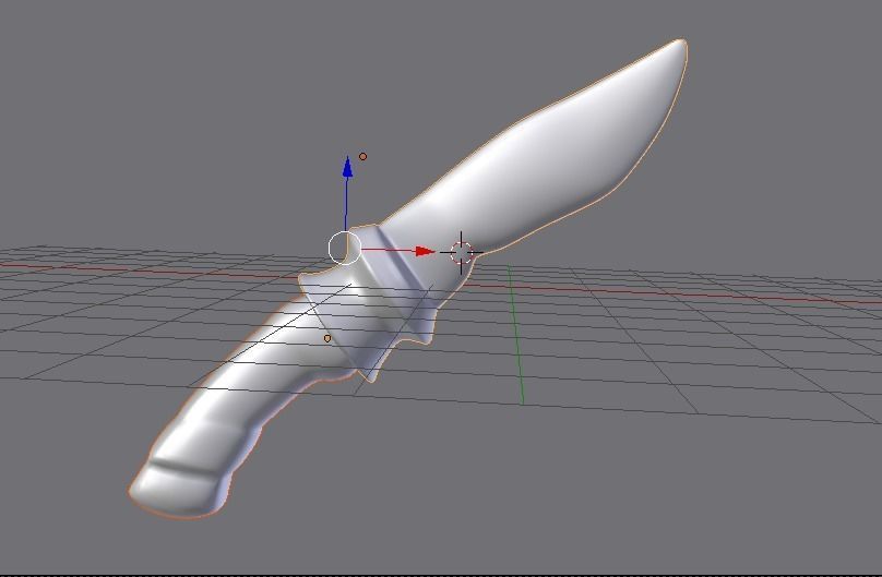 stylized knife Low-poly 3D model_5