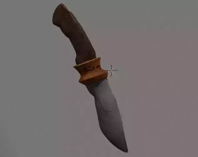 stylized knife Low-poly 3D model