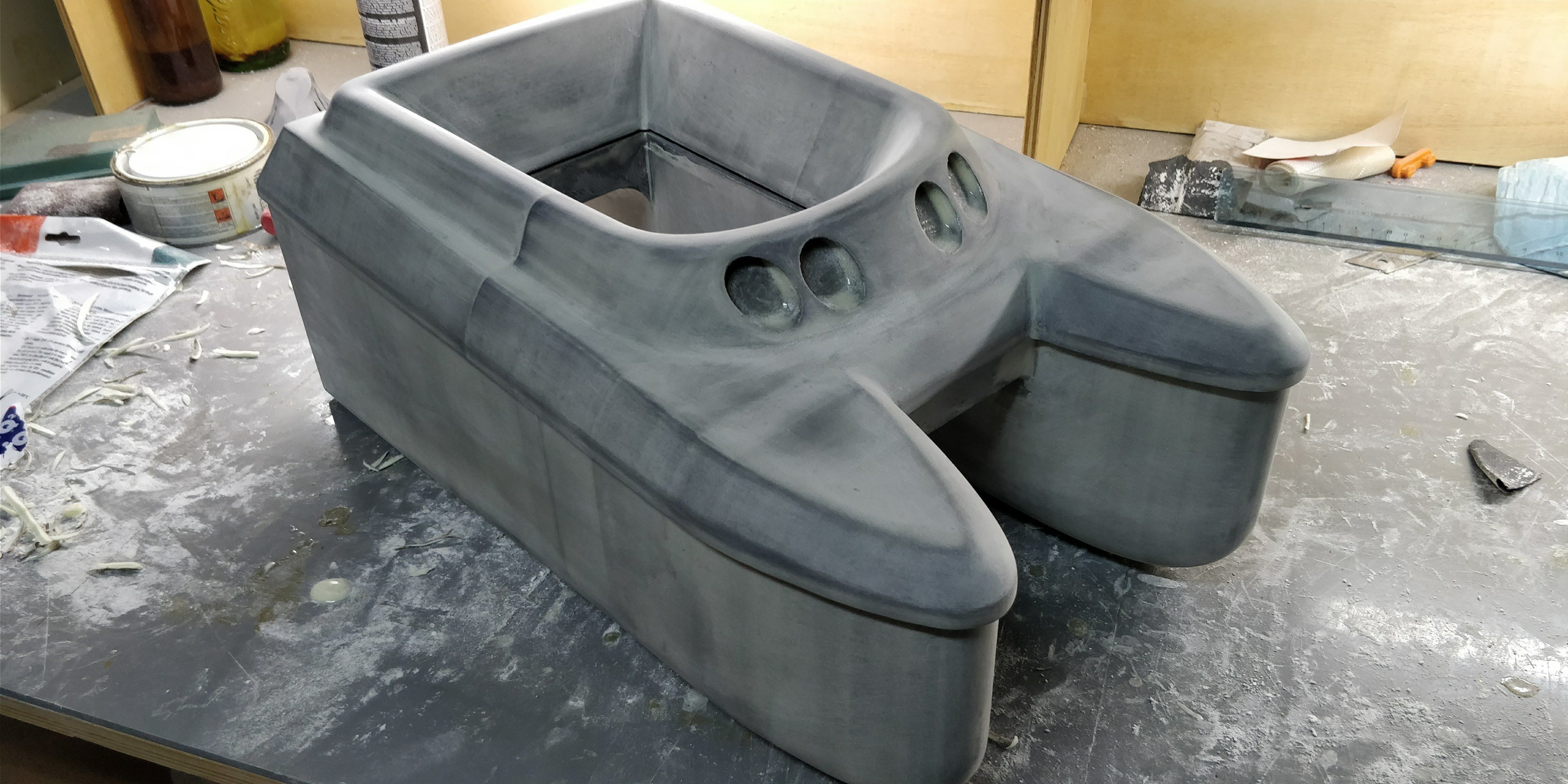 Carp Fishing rc boat 3D print model_13