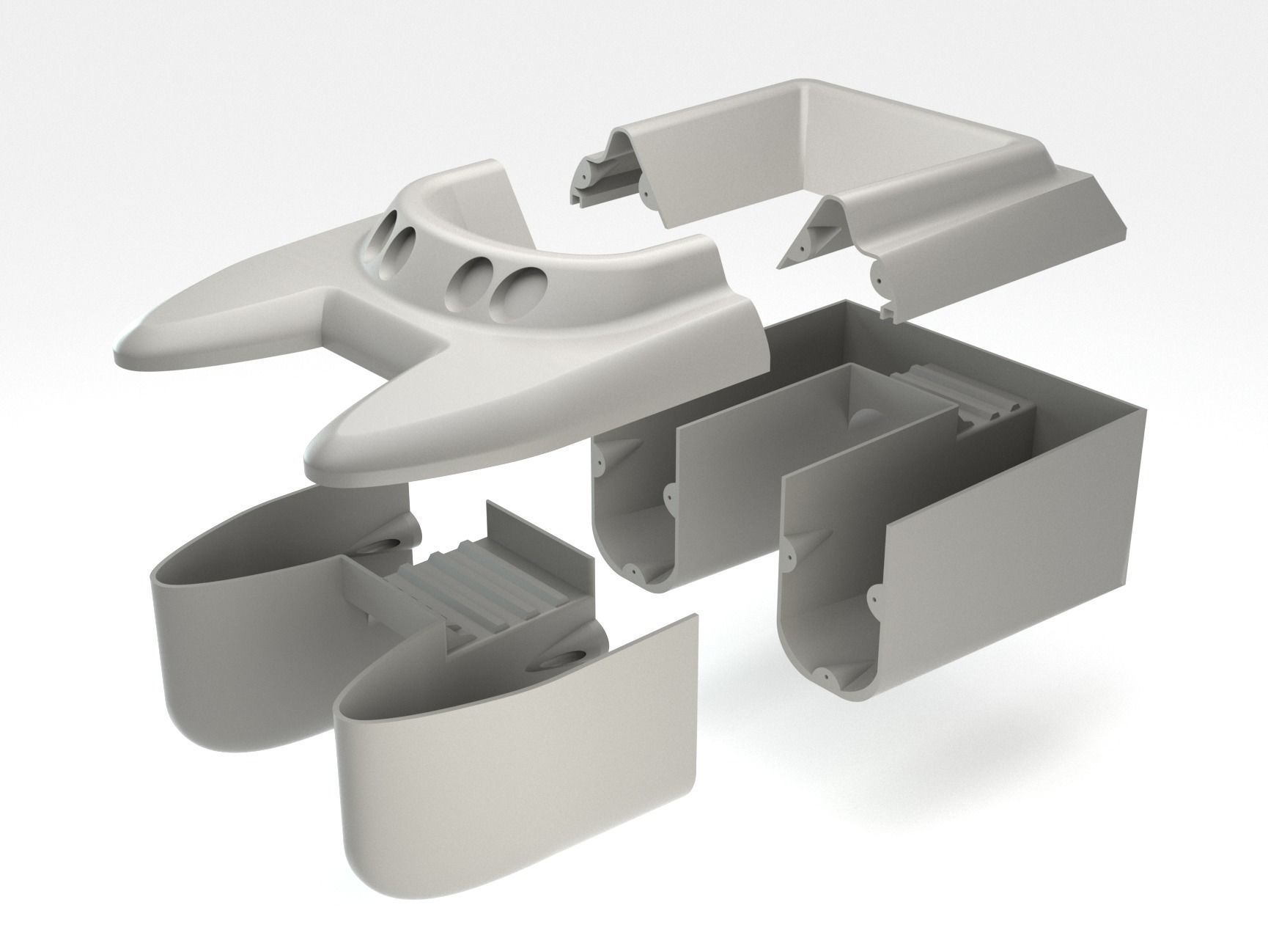 Carp Fishing rc boat 3D print model_3