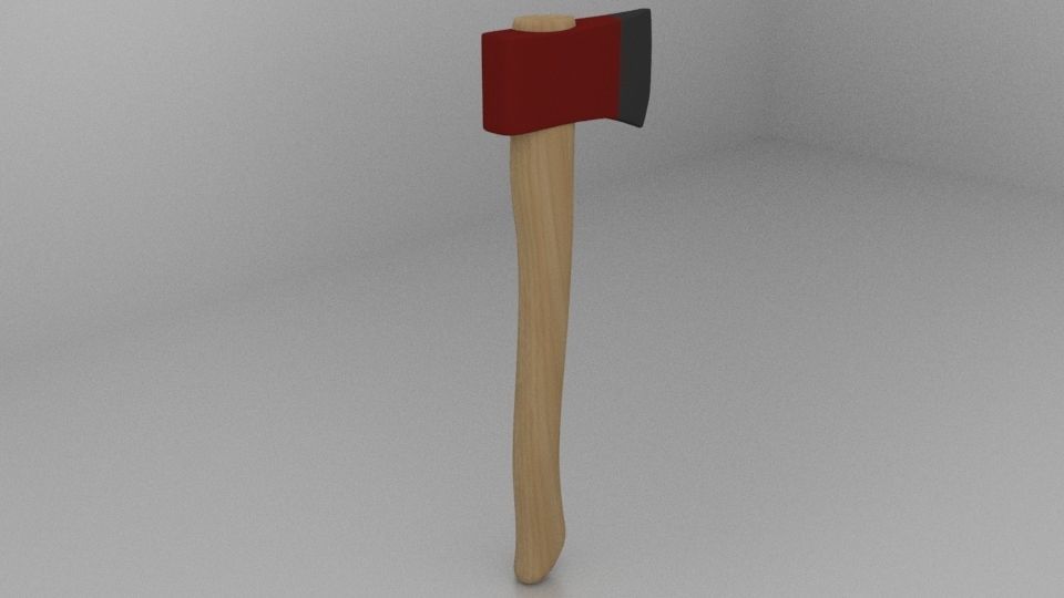 Simple Low Poly Axe Low-poly 3D model_2