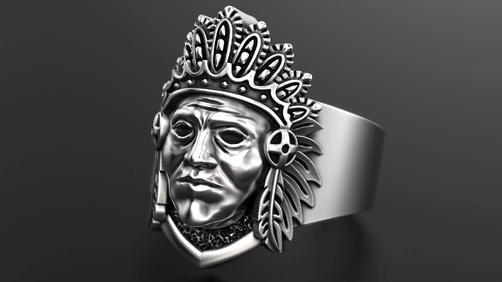 Indian ring 3D print model