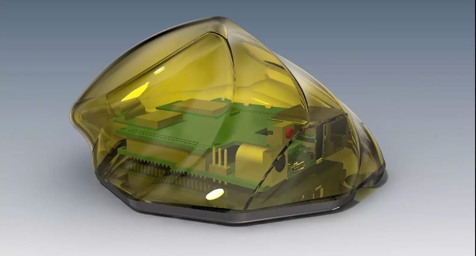 Wifi Futuristic Enclosure 3D model_0