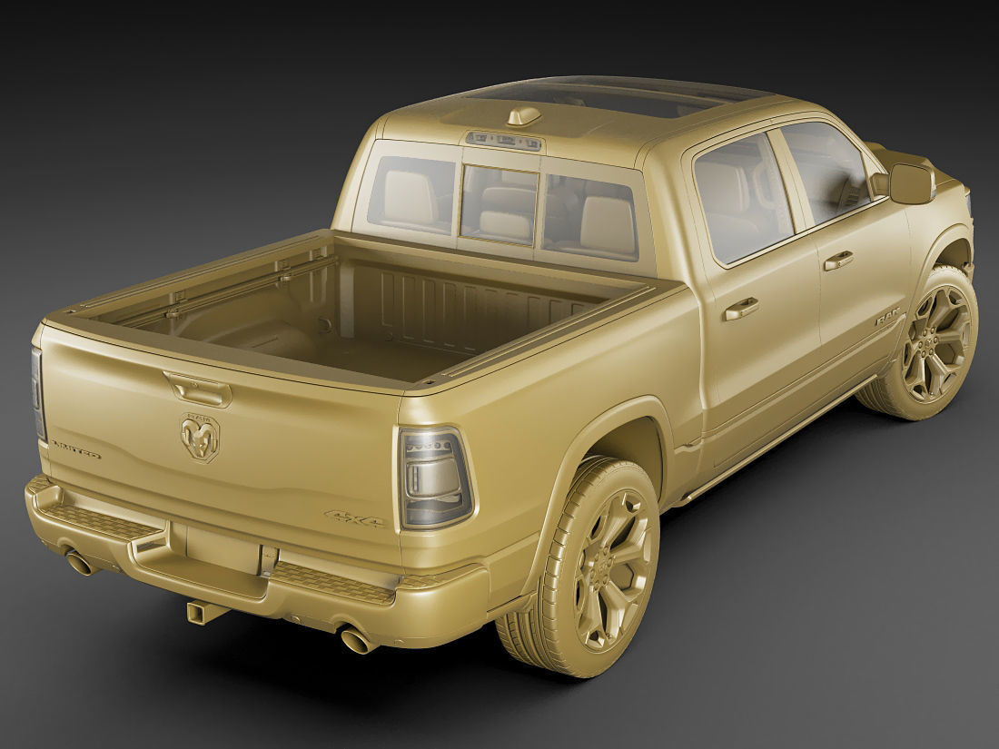 Ram 1500 Limited 2019 3D model_19