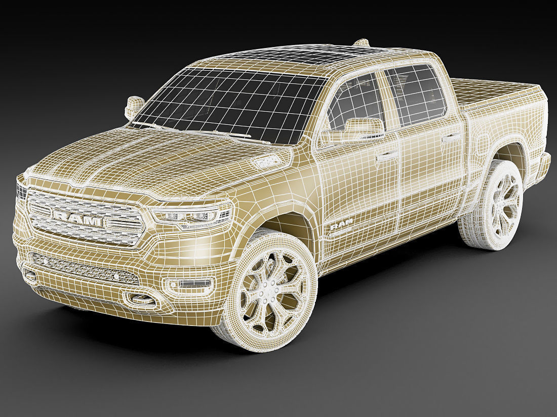 Ram 1500 Limited 2019 3D model_22