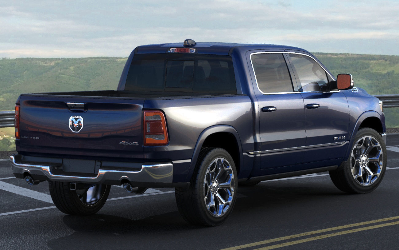 Ram 1500 Limited 2019 3D model_17