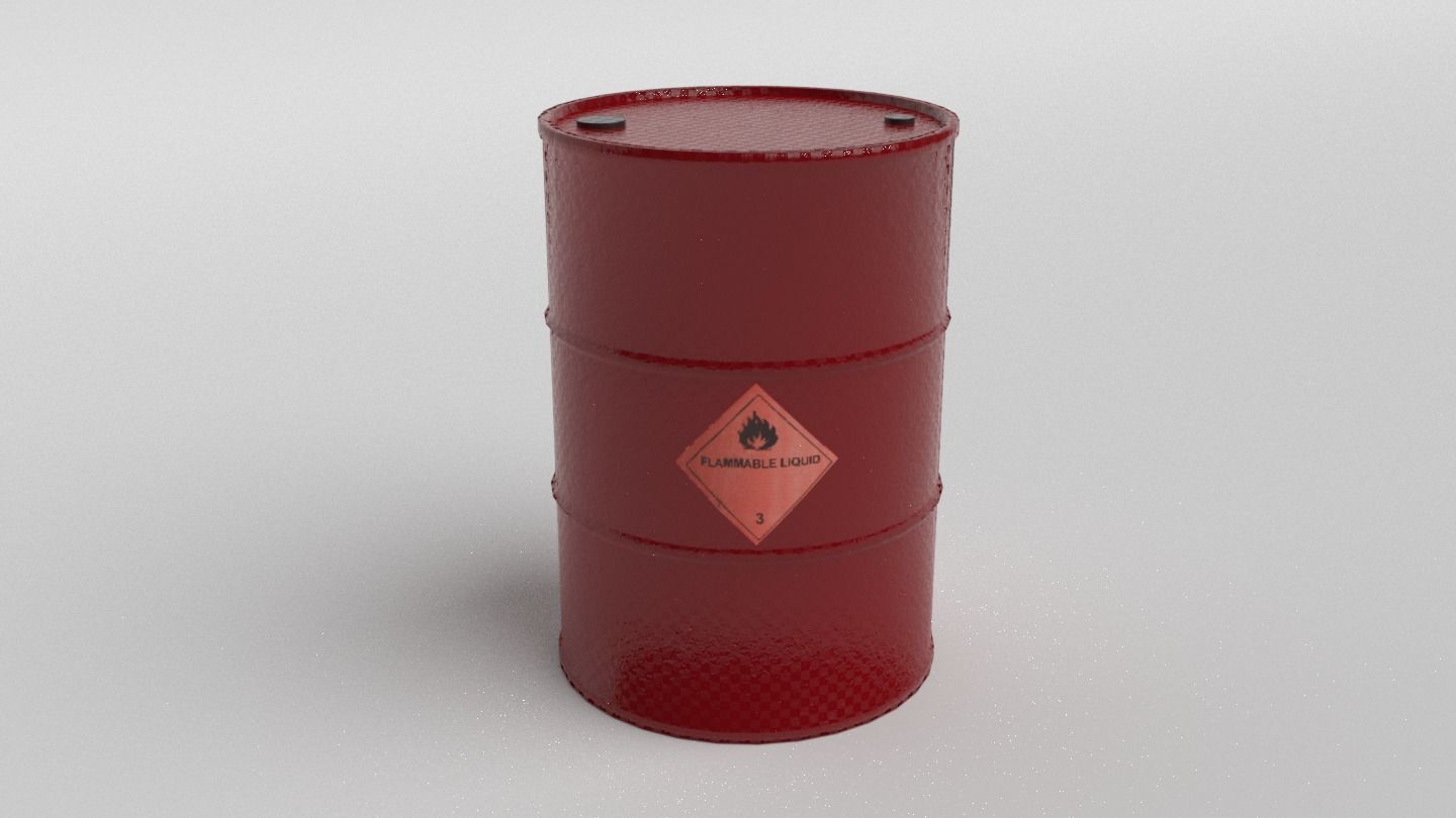 Metal Barrels - Low Poly PBR Low-poly 3D model_8