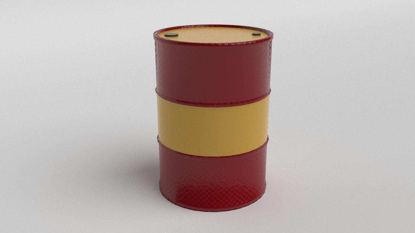 Metal Barrels - Low Poly PBR Low-poly 3D model_9