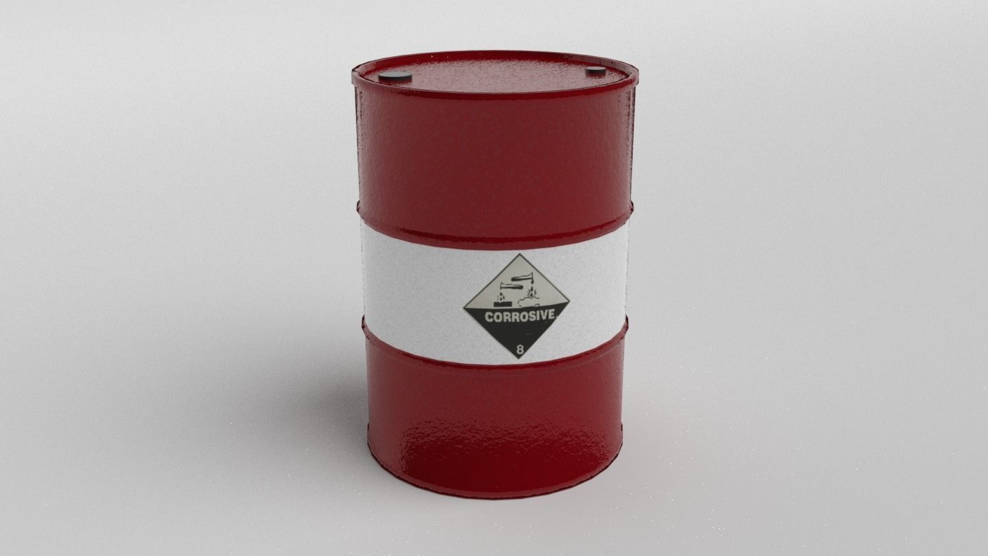 Metal Barrels - Low Poly PBR Low-poly 3D model_4