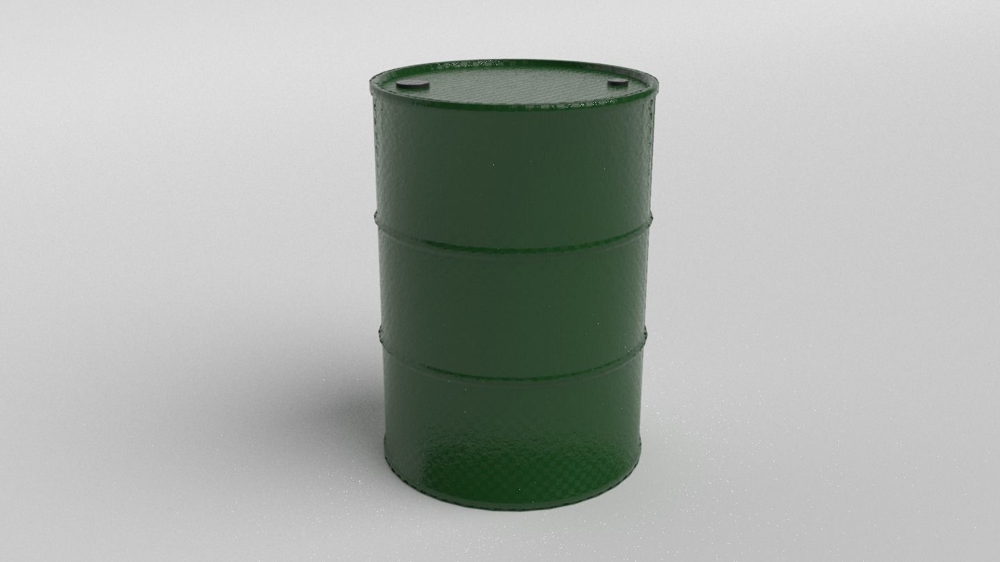 Metal Barrels - Low Poly PBR Low-poly 3D model_12
